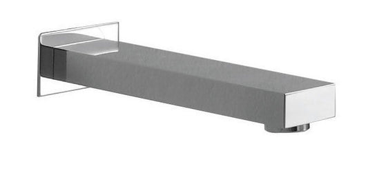 Wall-mounted Pipă pătrată 200 mm, crom