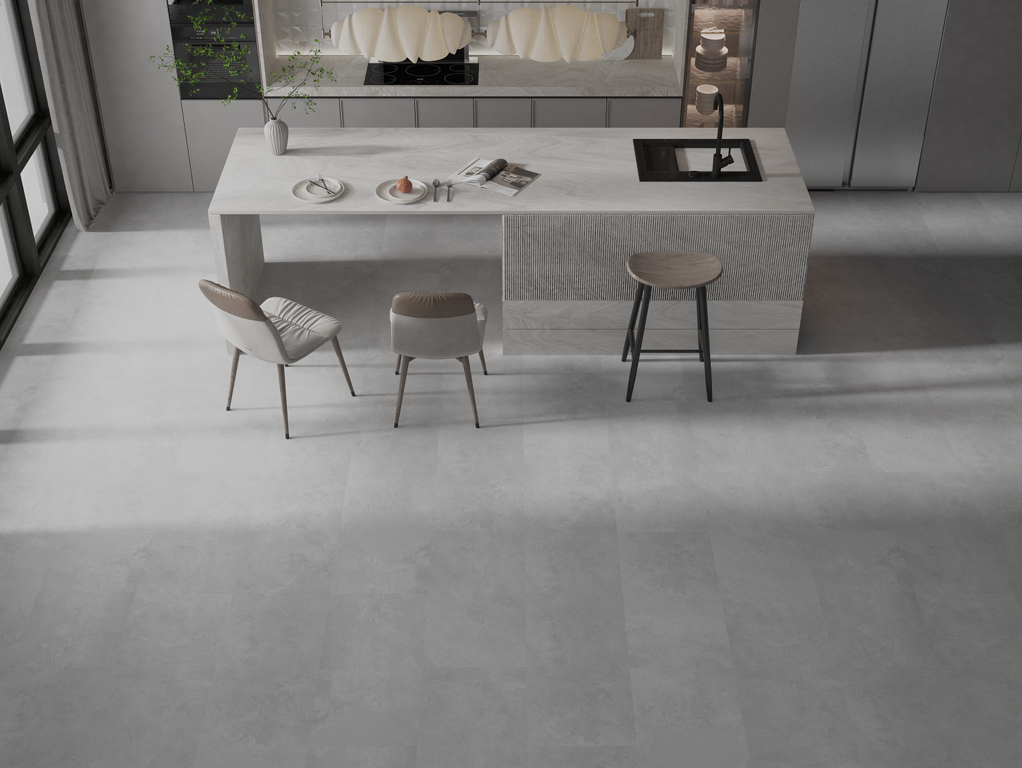 SPC STONE LIGHT Grey Concrete  5RS301
