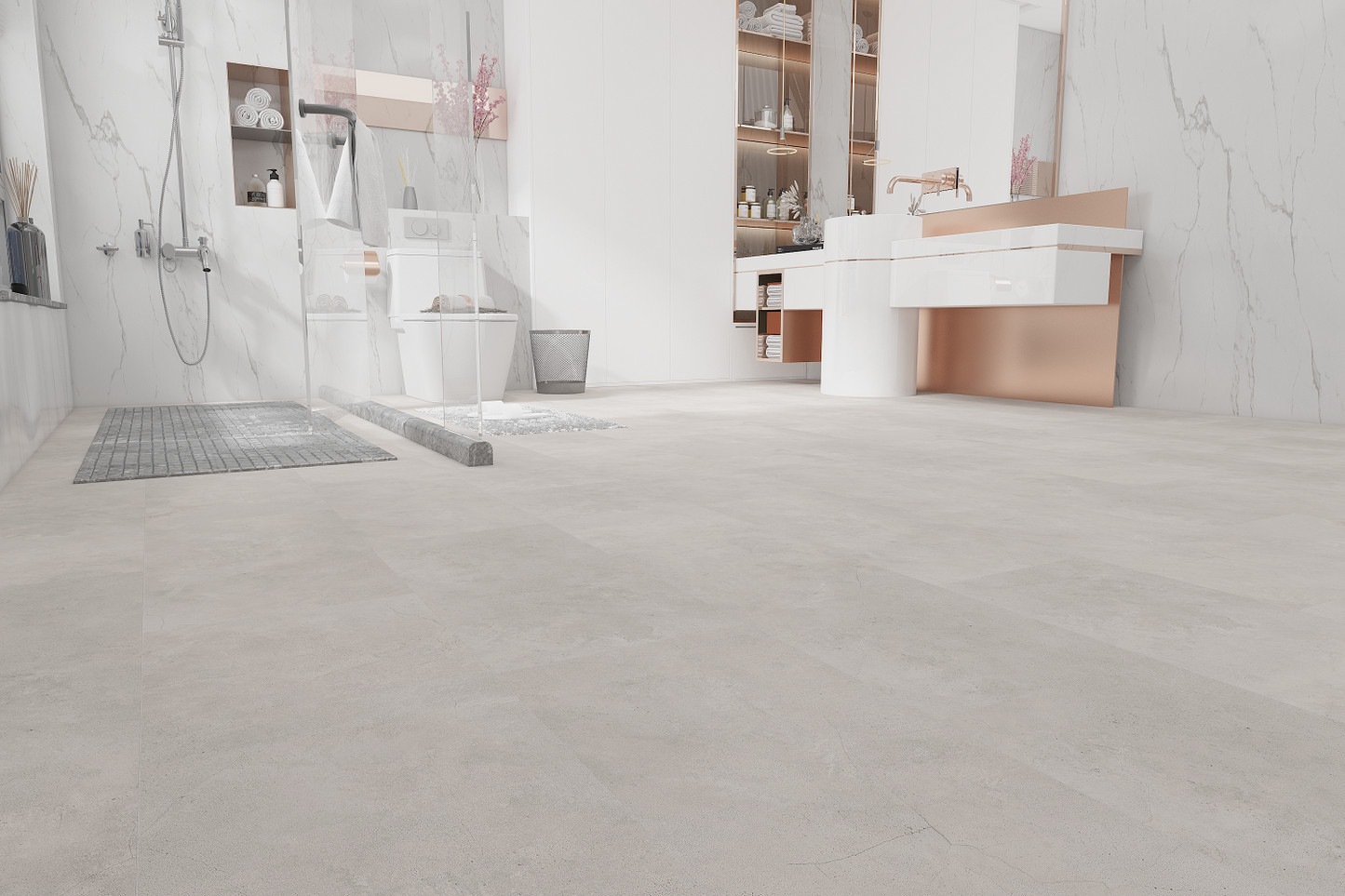 SPC STONE GREY Beige Concrete  5RS302
