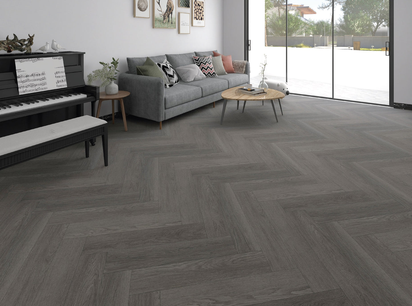 SPC WOOD  OAK Graphite Herringbone 5RW103HB