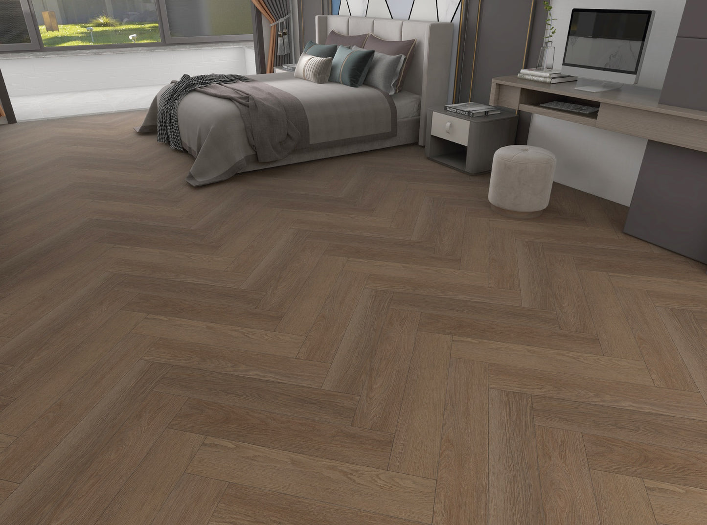 SPC WOOD  OAK Almond Herringbone 5RW108HB