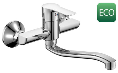 BARON Baterie montaj pe perete ECO 3,8 l/min, distanță 150 mm, crom