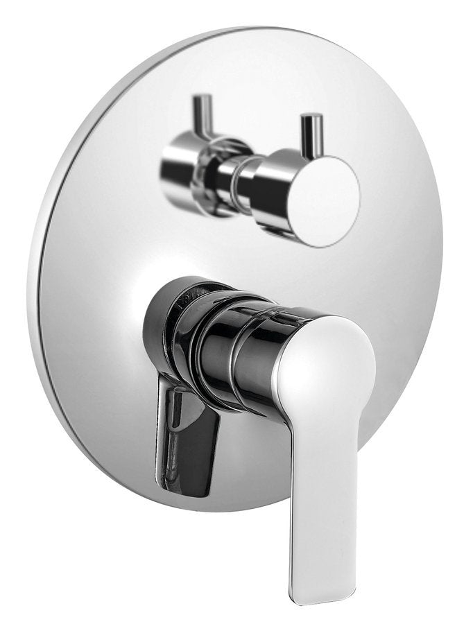 BARON Baterie duș încastrată, 2 ieșiri, părți superioare, crom