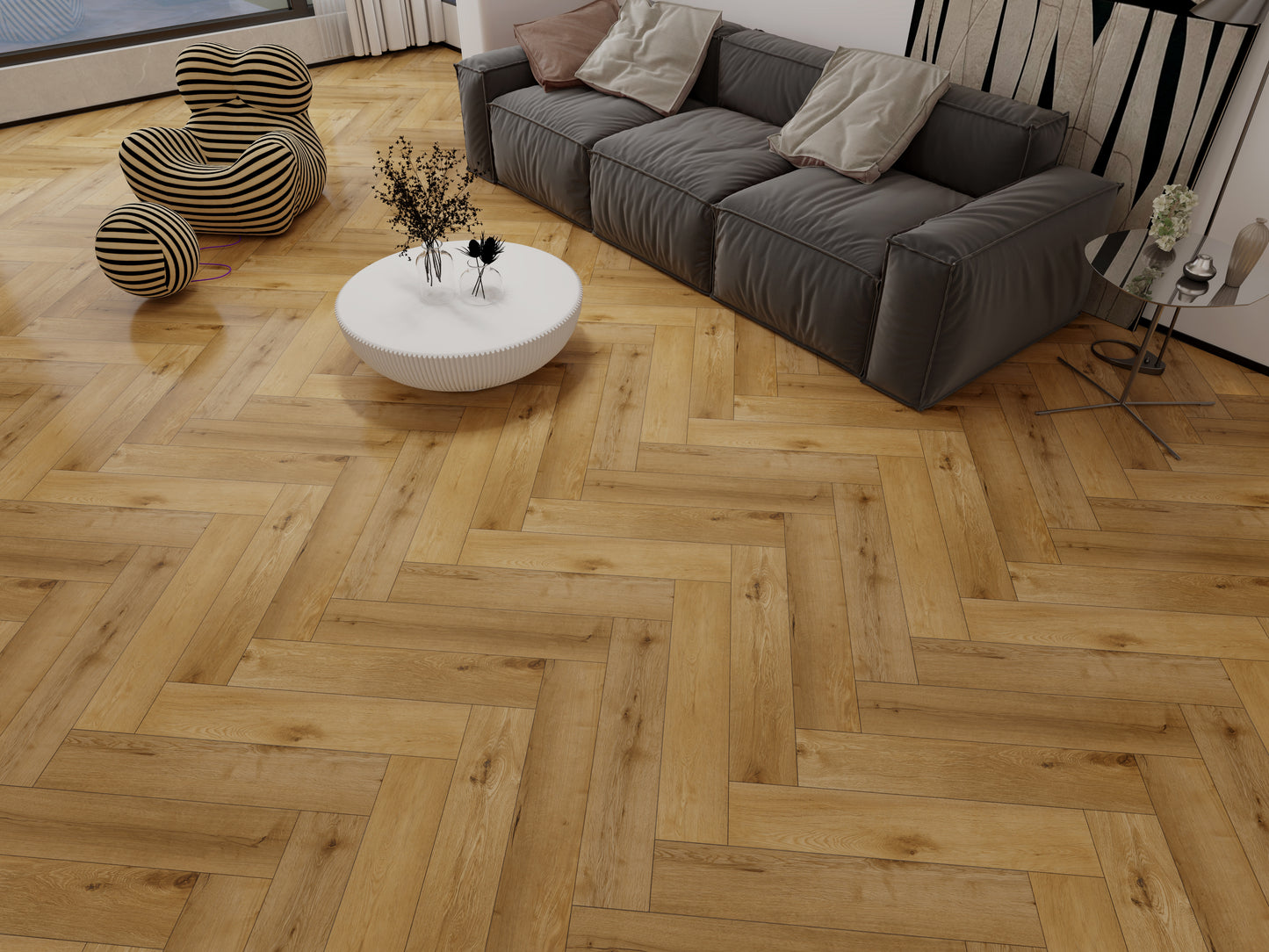 SPC WOOD de luxe OAK Natural Herringbone 6RL502HB