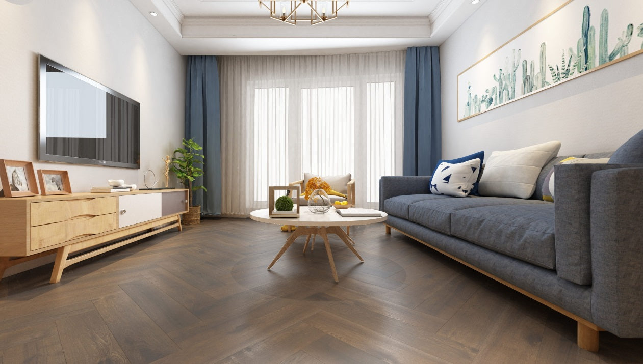 SPC WOOD de luxe OAK Mocha Herringbone 6RL510HB