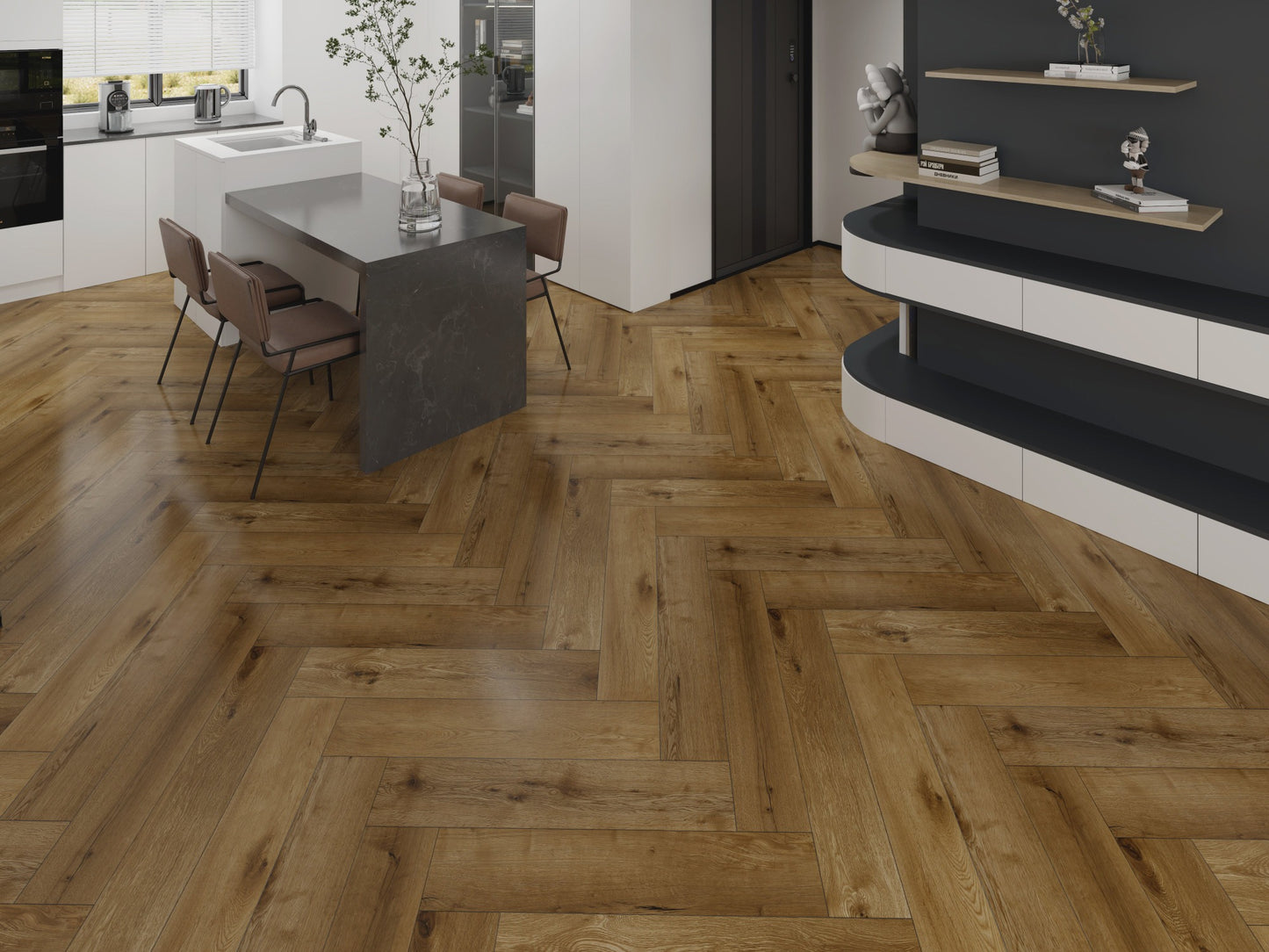SPC WOOD de luxe OAK Cognac Herringbone 6RL503HB