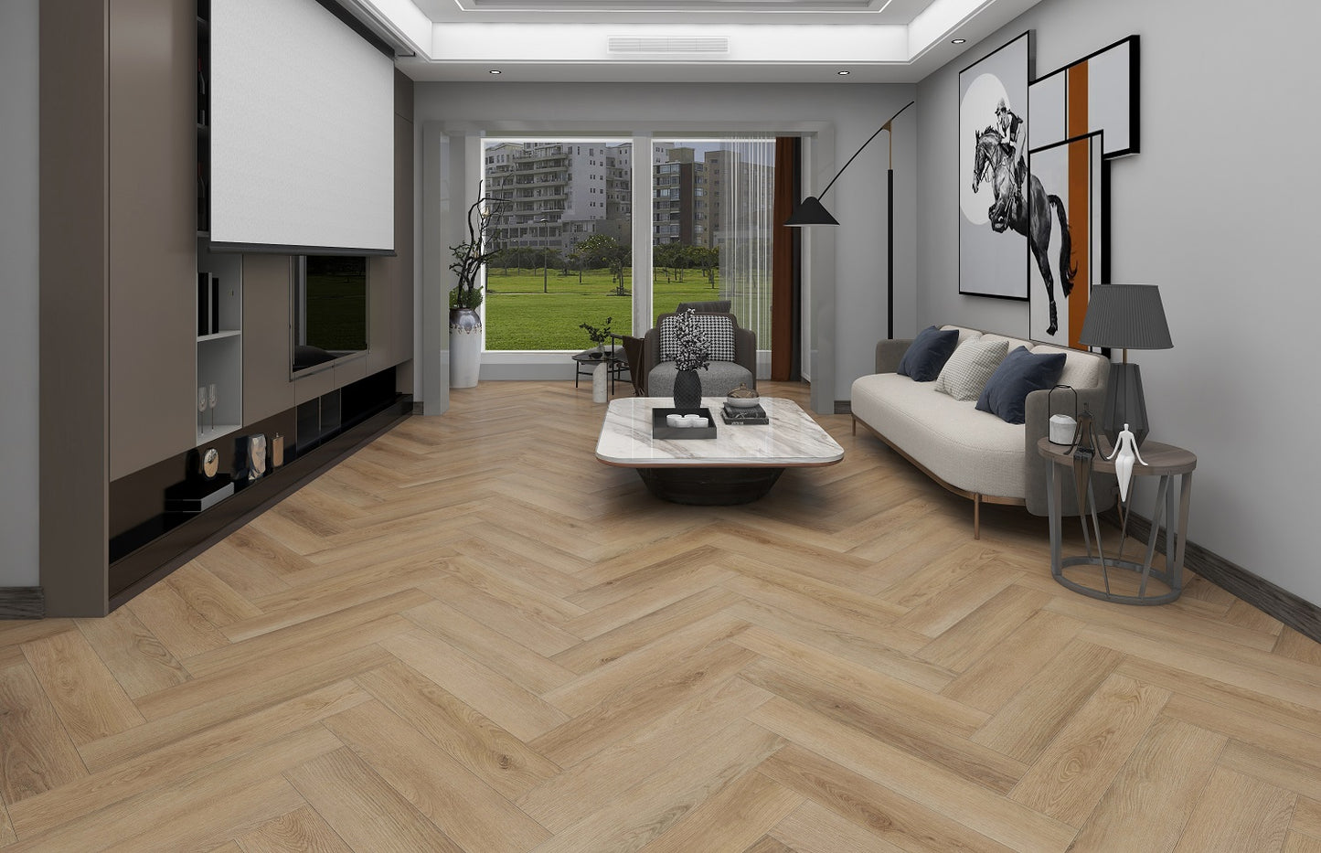 SPC WOOD OAK Summer Herringbone 6RW402HB