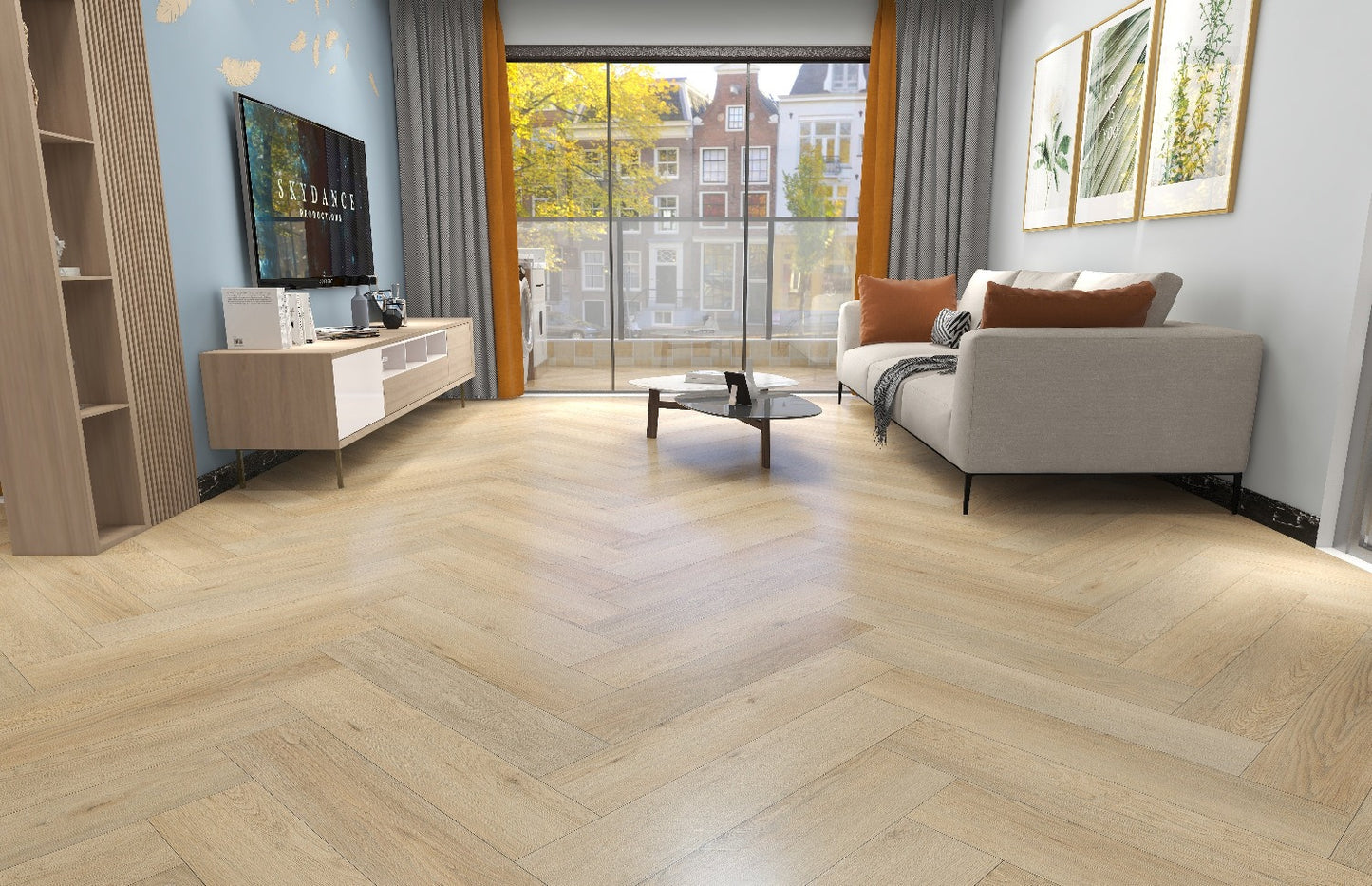 SPC WOOD OAK Storm Herringbone 6RW403HB