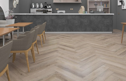 SPC WOOD OAK Rain Herringbone 6RW405HB