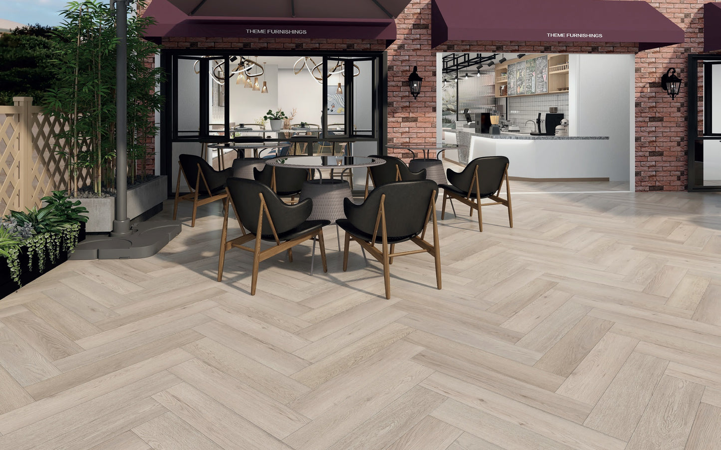 SPC WOOD OAK Cloud Herringbone 6RW409HB