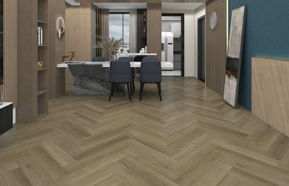SPC WOOD OAK Snow Herringbone 6RW410HB