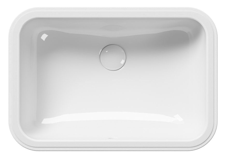 PURA/CLASSIC Lavoar ceramic sub blat 38x55cm, alb ExtraGlaze