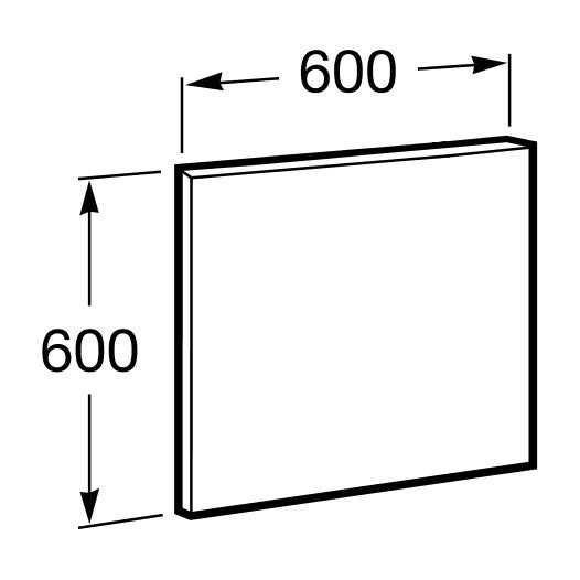 Victoria  Basic Oglinda 60xH60 cm, argintiu