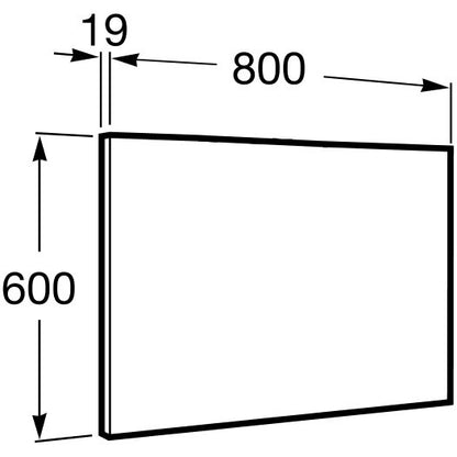 Victoria  Basic Oglinda 80xH60 cm, argintiu