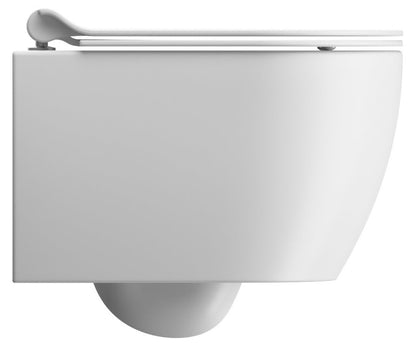 PURA Vas WC suspendat SHORT, Swirlflush, 35x46cm, alb dual-mat