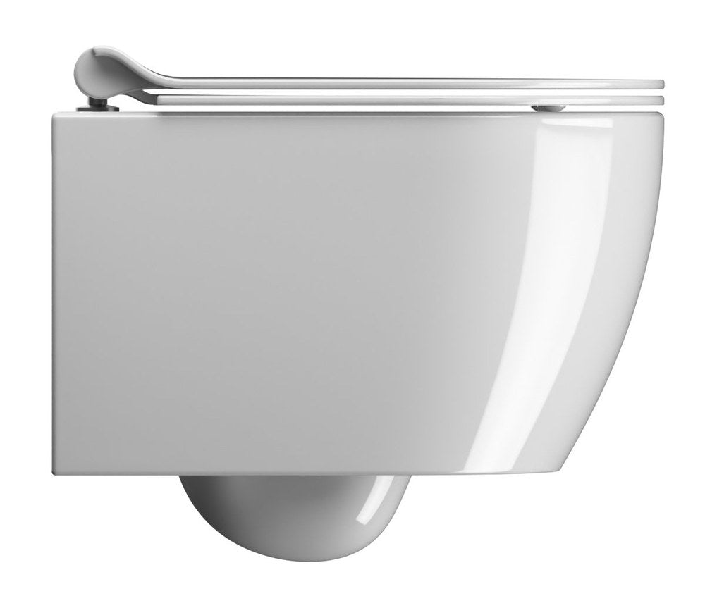 PURA SHORT WC suspendat, Swirlflush, 35x46cm, alb ExtraGlaze
