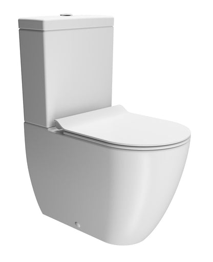 PURA WC combi, S-trap/P-trap, Swirlflush, 36x63cm, alb dual-mat