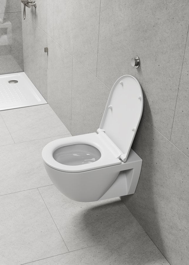 PURA Vas WC suspendat ECO, Swirlflush, 36x55cm, alb dual-mat