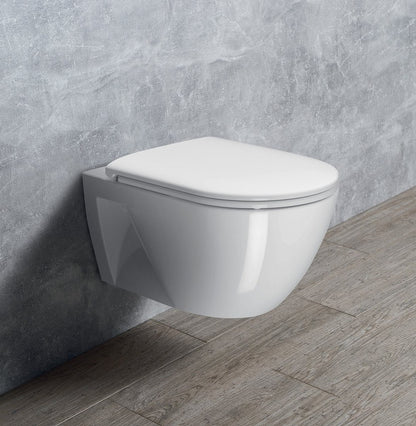 PURA ECO WC suspendat, Swirlflush, 36x55 cm, alb ExtraGlaze