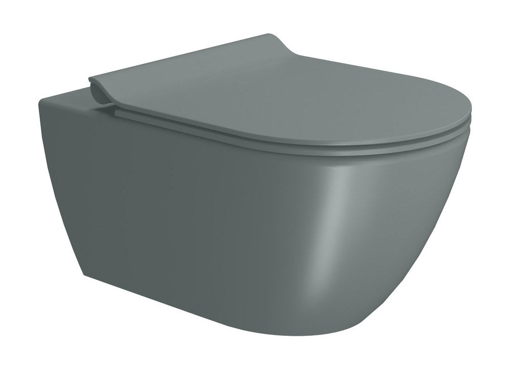 PURA vas WC suspendat, Swirlflush, 36×55 cm, agave dual-mat