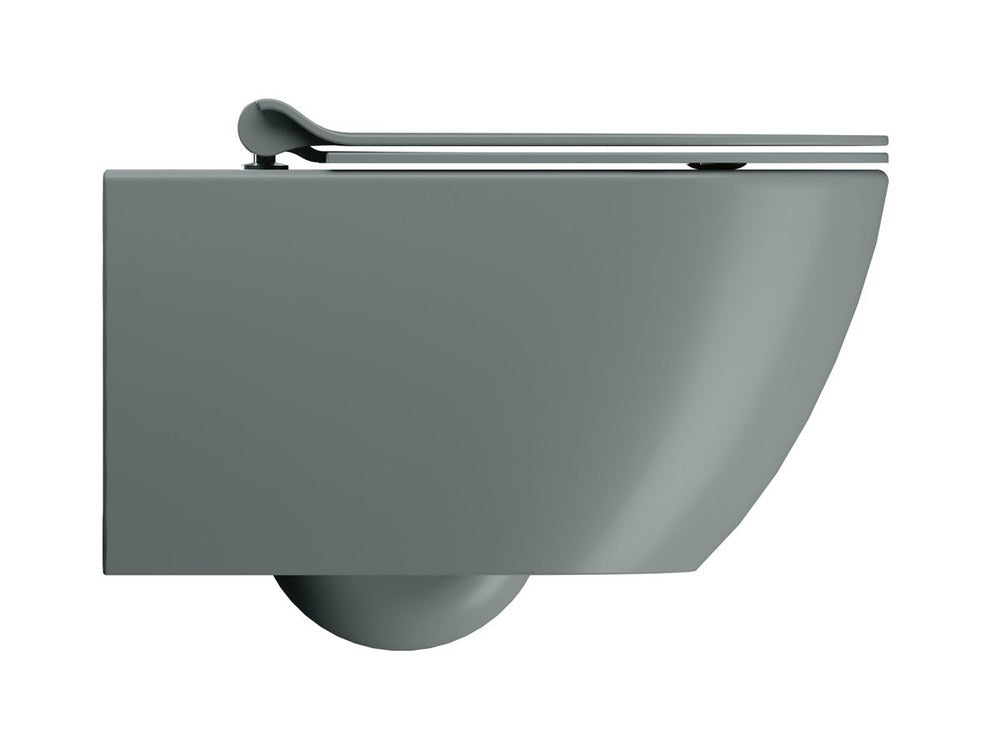 PURA vas WC suspendat, Swirlflush, 36×55 cm, agave dual-mat
