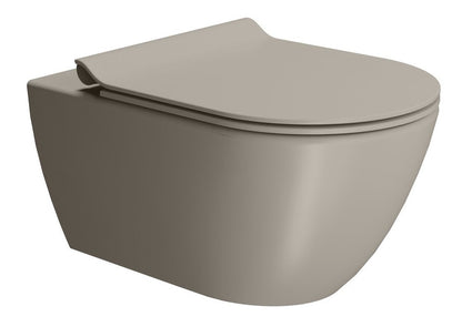 PURA vas WC suspendat, Swirlflush, 36×55 cm, tortora dual-mat