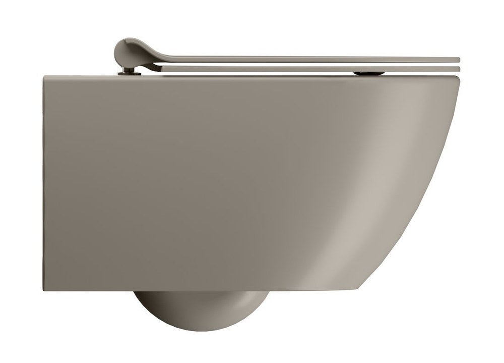 PURA vas WC suspendat, Swirlflush, 36×55 cm, tortora dual-mat