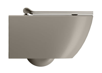 PURA vas WC suspendat, Swirlflush, 36×55 cm, tortora dual-mat