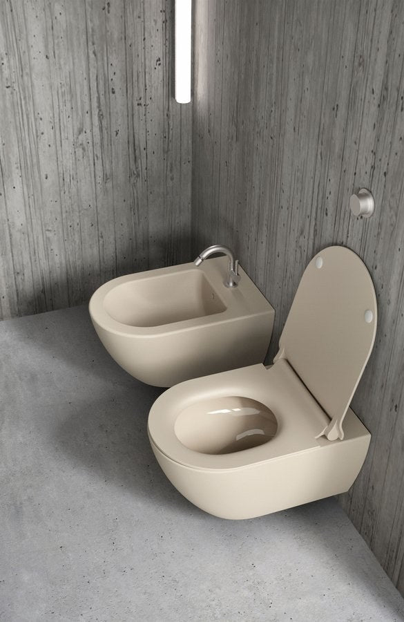 PURA vas WC suspendat, Swirlflush, 36×55 cm, creta dual-mat