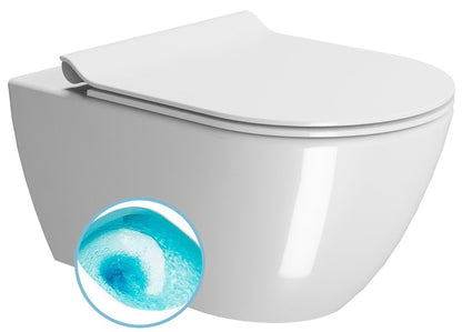 PURA vas WC suspendat, Swirlflush, 36×55 cm, alb ExtraGlaze