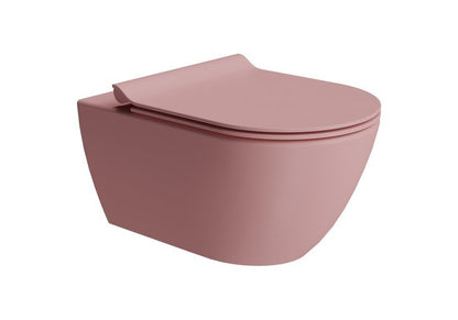 PURA vas WC suspendat, Swirlflush, 36×55 cm, blush dual-mat