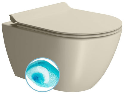 PURA Vas WC suspendat, Swirlflush, 36x50cm, creta dual-mat