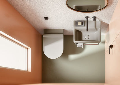 PURA Vas WC suspendat, Swirlflush, 36x50cm, creta dual-mat