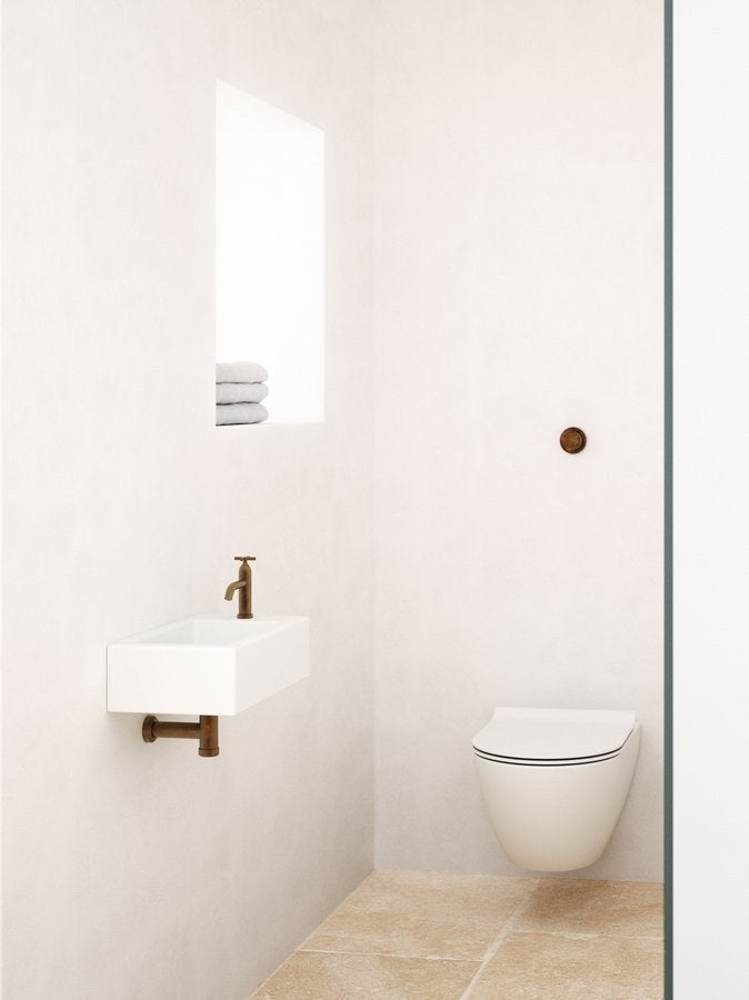 PURA Vas WC suspendat, Swirlflush, 36x50cm, alb dual-mat