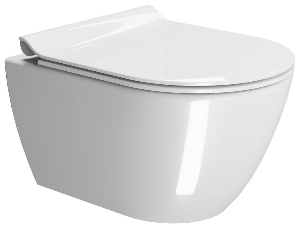 PURA vas WC suspendat, Swirlflush, 36×50 cm, alb ExtraGlaze