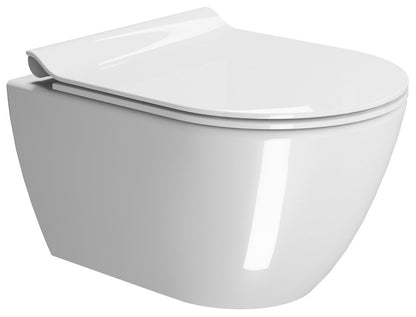 PURA vas WC suspendat, Swirlflush, 36×50 cm, alb ExtraGlaze