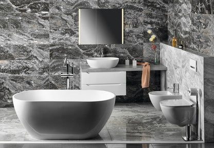 PURA vas WC suspendat, Swirlflush, 36×50 cm, alb ExtraGlaze