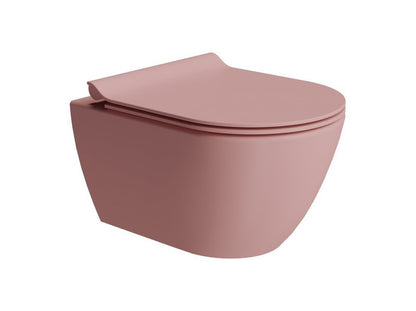 PURA Vas WC suspendat, Swirlflush, 36x50cm, blush dual-mat