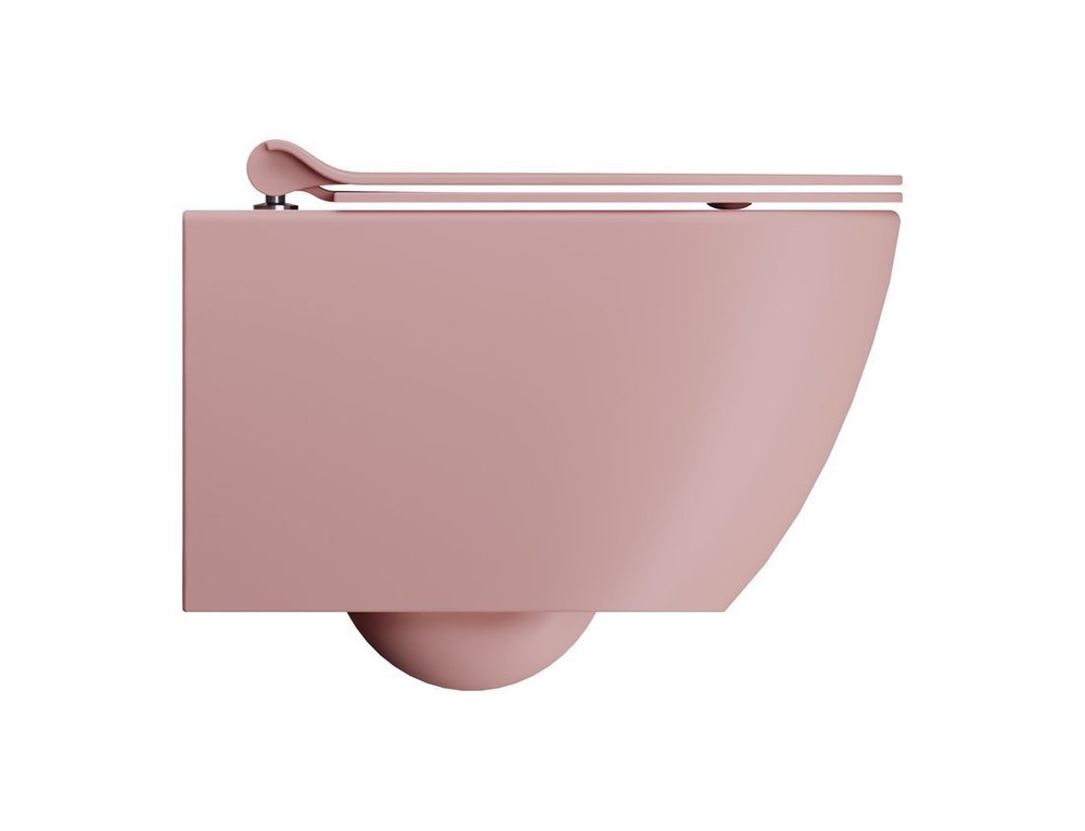 PURA Vas WC suspendat, Swirlflush, 36x50cm, blush dual-mat
