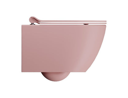 PURA Vas WC suspendat, Swirlflush, 36x50cm, blush dual-mat