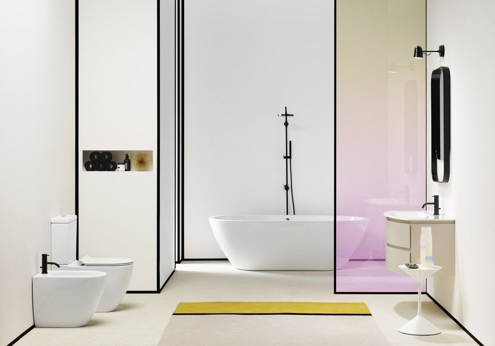 PURA Vas WC combinat, evacuare S/P, 36x68cm, alb ExtraGlaze