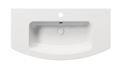 PURA lavoar ceramic slim curbat 102×52 cm, alb ExtraGlaze