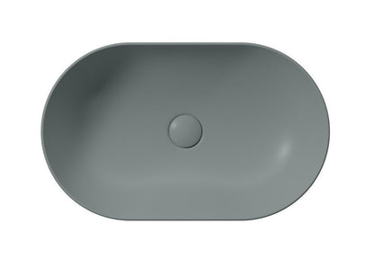 PURA lavoar ceramic pe blat 60x37cm, agave mat