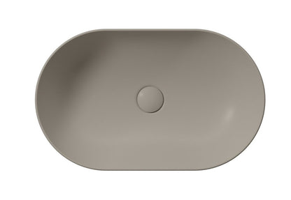 PURA Lavoar ceramic pe blat 60x37cm, tortora mat