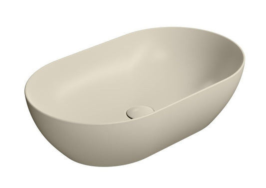 PURA Lavoar ceramic pe blat 60x37cm, creta mat