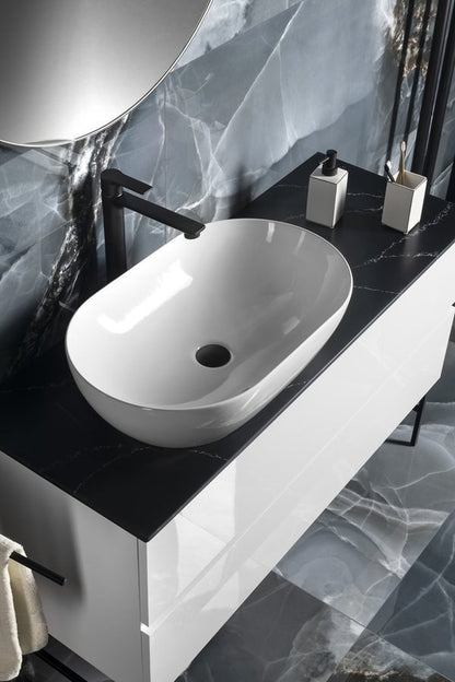 PURA lavoar ceramic pentru montaj pe blat 60×37 cm, alb ExtraGlaze
