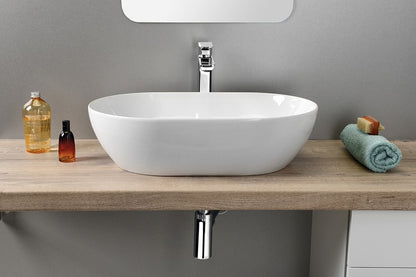 PURA lavoar ceramic pentru montaj pe blat 60×37 cm, alb ExtraGlaze