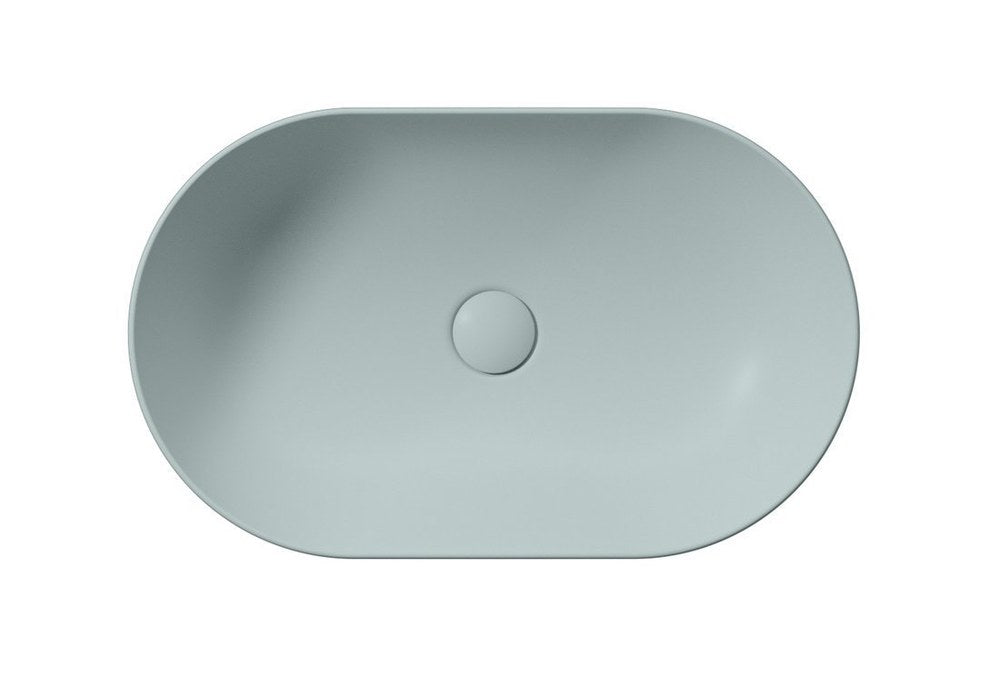 PURA Lavoar ceramic pe blat 60x37cm, ghiaccio mat