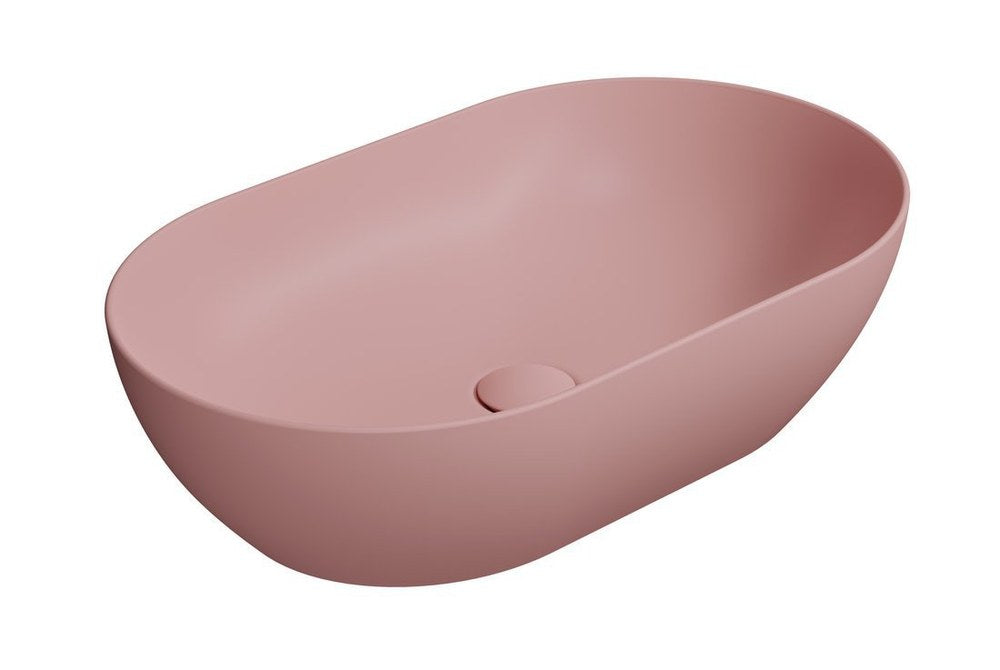 PURA Lavoar ceramic pe blat 60x37cm, blush mat