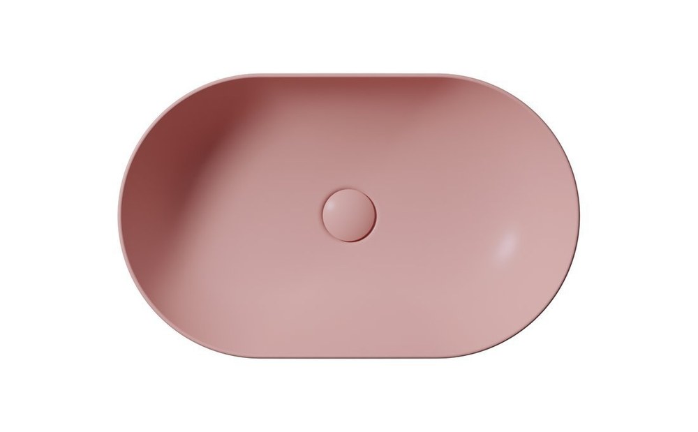PURA Lavoar ceramic pe blat 60x37cm, blush mat